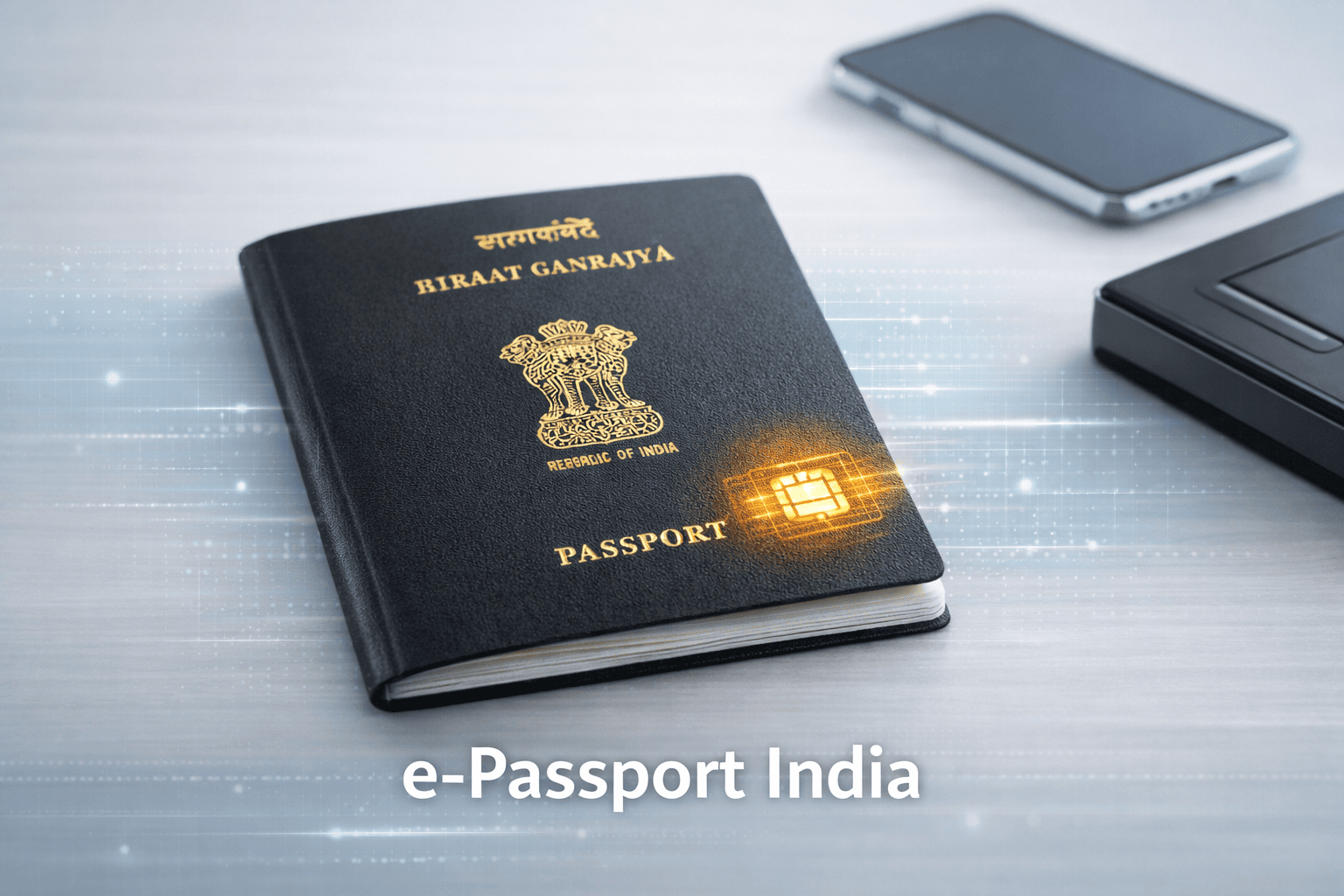 A photo of an Indian Passport representing the India passport index 75th rank news